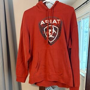 Ariat Men's Orange Hoodie